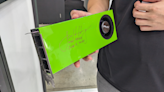 Jensen signs PNY RTX 4070 Super blower card at Computex — proves Nvidia doesn't hate blower-style coolers