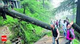 Chd-Manali highway blocked in Himachal Pradesh due to heavy rainfall | Shimla News - Times of India