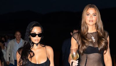 Khloe Kardashian Rocks Sheer Dress While Attending Andrea Bocelli Concert With Kim Kardashian