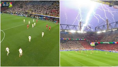 BREAKING: Germany vs Denmark has been suspended - the footage is terrifying