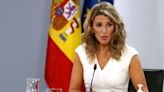 La vicepresidenta segunda de España acusó a Milei de ser "generador de odio"