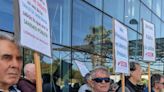 Los pensionistas de Comisiones Obreras salen a la calle en defensa de la sanidad pública