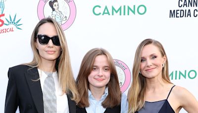 Angelina Jolie and Daughter Vivienne Walk Red Carpet With Kristen Bell