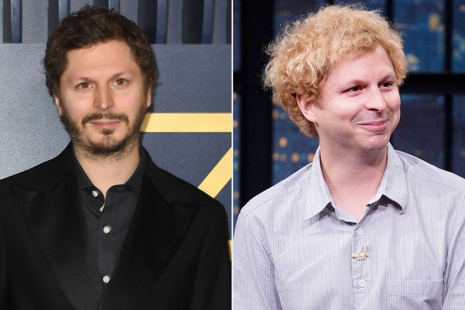Michael Cera apologizes for his blond hair after surprising Seth Meyers with it
