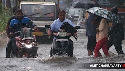 Roads waterlogged as heavy rains continue to batter parts of Mumbai