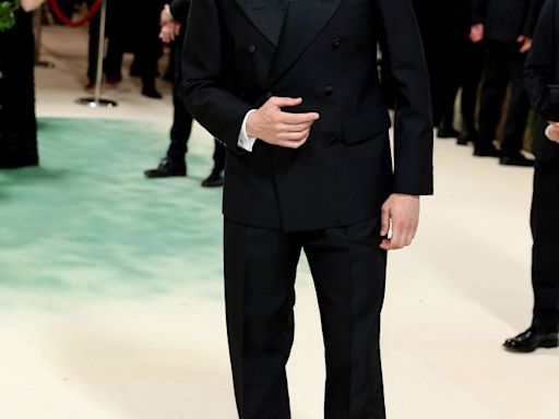 Adrien Brody Debuts Platinum Blonde Hair at 2024 Met Gala