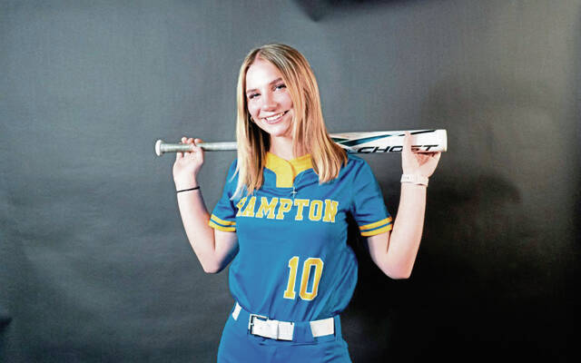 Senior center fielder shows pop for first-place Hampton softball team | Trib HSSN