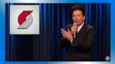 Jimmy Fallon mocks unusual NBA logo design in hilarious rap