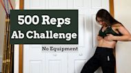 500 Rep Ab Challenge Workout - 6 Pack Abs (No Equipment) | Selah Myers