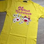 全新真品 日本電視台 24 HOUR TELEVISION love saves the earth 2008村上隆 花朵聯名紀念款 短袖m號