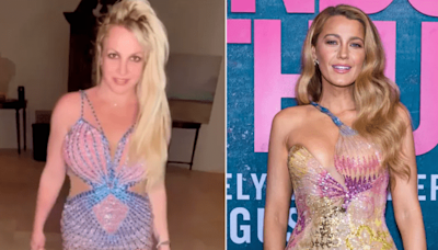 Britney Spears sorprende con su reacción tras ver a Blake Lively usando el mismo vestido