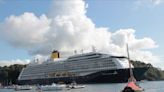 Gigantic 60,000 tonne cruise ship docks in tiny Cornish town - leaving locals fuming