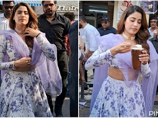 WATCH: Mr & Mrs Mahi’s Janhvi Kapoor beats the scorching heat in Jaipur with a glass of lassi