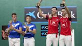 En imágenes: Jokin Altuna y Julen Martija, campeones de San Fermín con polémica ante Jon Ander Peña y Jon Mariezkurrena.