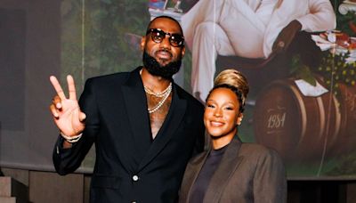 LeBron James Does Taut Tailoring in Louis Vuitton for Hennessy Collaboration Launch and Wife Savannah Favors Oversize Phoebe...