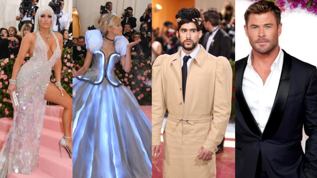 See every stunning Met Gala outfit Zendaya, Bad Bunny and JLo wore on past red carpets