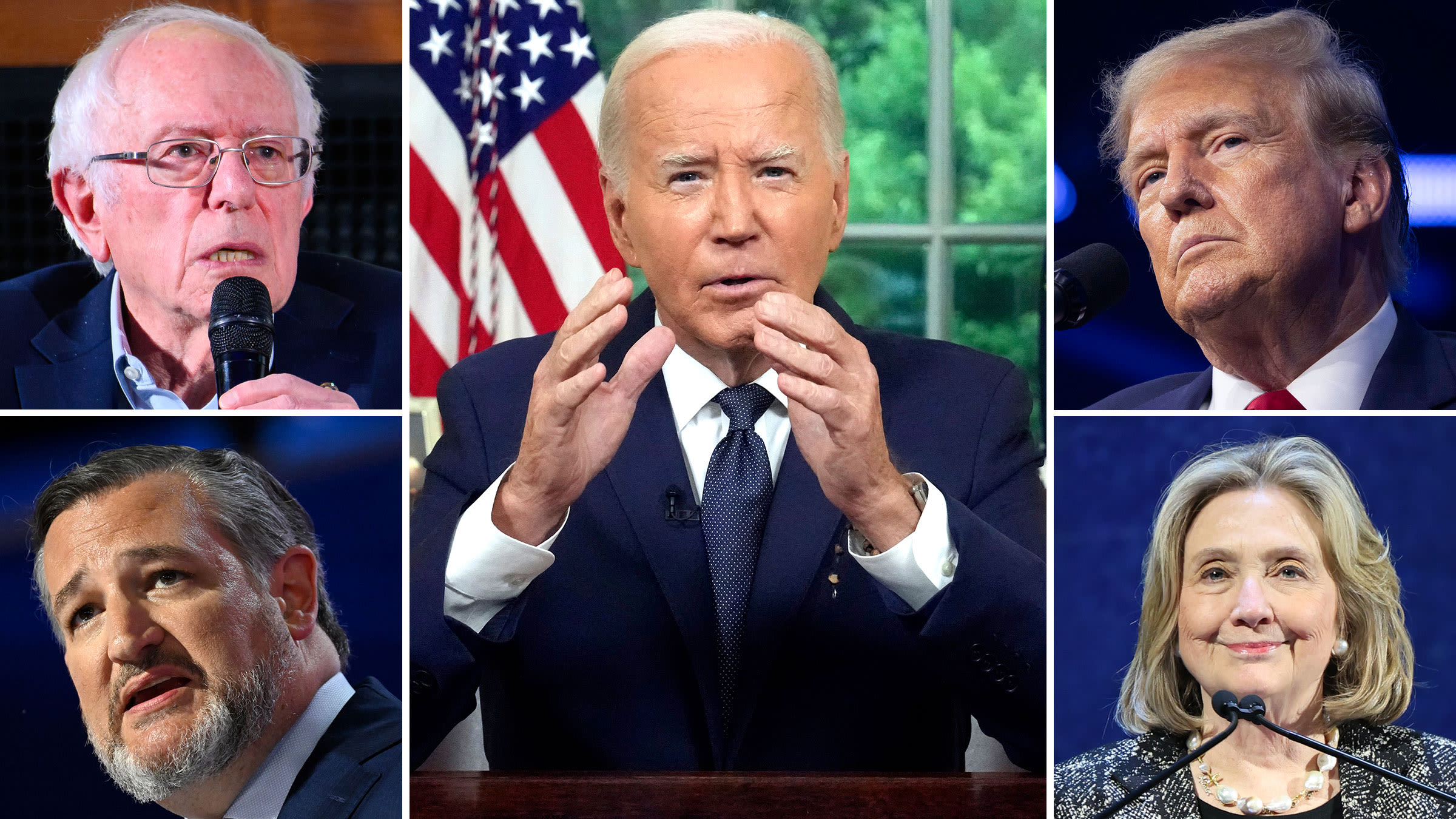 Trump and Other Leaders React to Biden Dropping Out