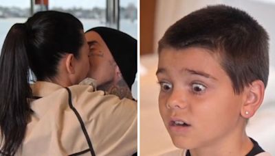 Reign Disick orders mom Kourtney Kardashian to "stop making out" with Travis Barker: "Didn't you just have a baby?"