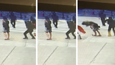 Man knocks out woman waiting at Downtown Dallas intersection, video shows