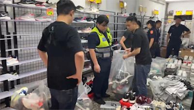 國際知名品牌.鞋子一折賣! 警查緝發現全是假貨