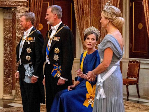 Why Queen Letizia of Spain Sat to Greet Guests in Her Ballgown at State Banquet in the Netherlands