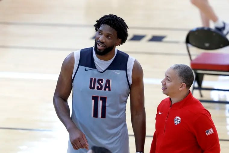 Joel Embiid is expected to play more in the low post for Team USA, coach Steve Kerr says