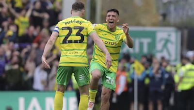 ¡En llamas! Marcelino Núñez marca un golazo en el Norwich