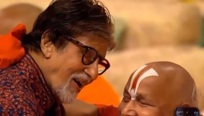 Amitabh Bachchan Touches Swami Rambhadracharya's Feet At Anant Ambani-Radhika Merchant's Shubh Ashirwad; Watch - News18