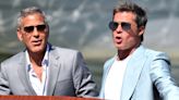 Brad Pitt y George Clooney: cumbre de galanes maduros en las aguas de Venecia