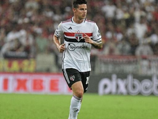 James Rodríguez volvió a jugar con Sao Paulo, aunque solo cinco minutos