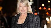 The way Martha Stewart stores her copper pans in her cosy farmhouse kitchen is genius and so stylish