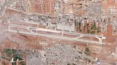 Satellite image: Israel attack damaged Syrian airport runway