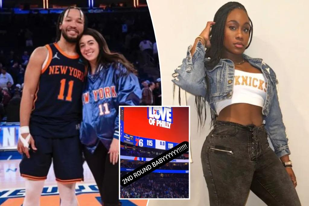 Wives of Jalen Brunson, Josh Hart celebrate Knicks finishing off 76ers: ‘King of New York’