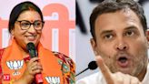 Don't use derogatory language towards Smriti Irani: Rahul Gandhi defends former minister from online trolling - The Economic Times