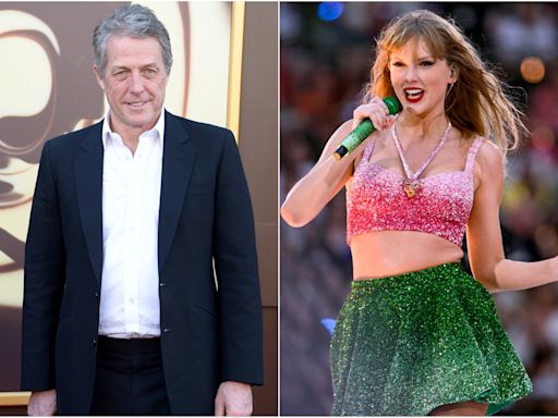 Taylor Swift Stans Hugh Grant Stanning Her ‘Gigantic’ Boyfriend