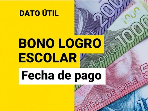 Bono Logro Escolar: Esta es la fecha de pago del monto de hasta $78 mil