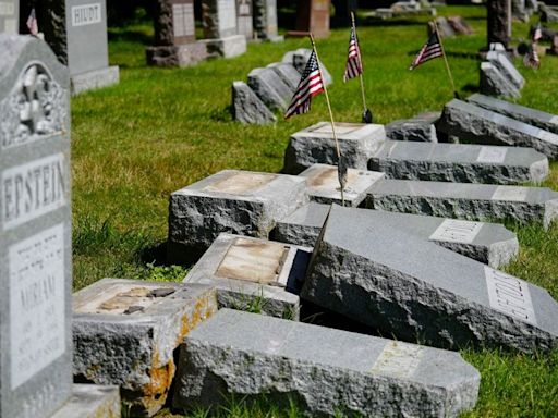 176 gravestones at 2 Jewish cemeteries vandalized, FBI investigating