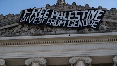 Pro-Palestine Protesters Occupy New York Museum, Hang Banner Over Gate