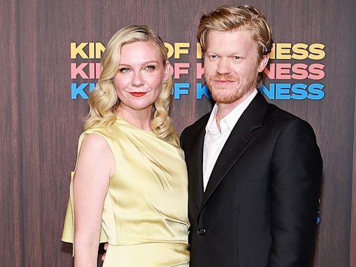 Kirsten Dunst looks radiant with Jesse Plemons at premiere