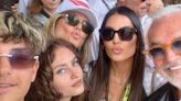 El “selfie familiar” de Flavio Briatore con sus exparejas que es viral en redes sociales