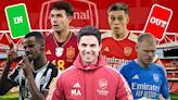 Arsenal hand Arteta huge war chest with six stars targeted... but five could go