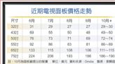 電視面板 10月下旬全面喊漲