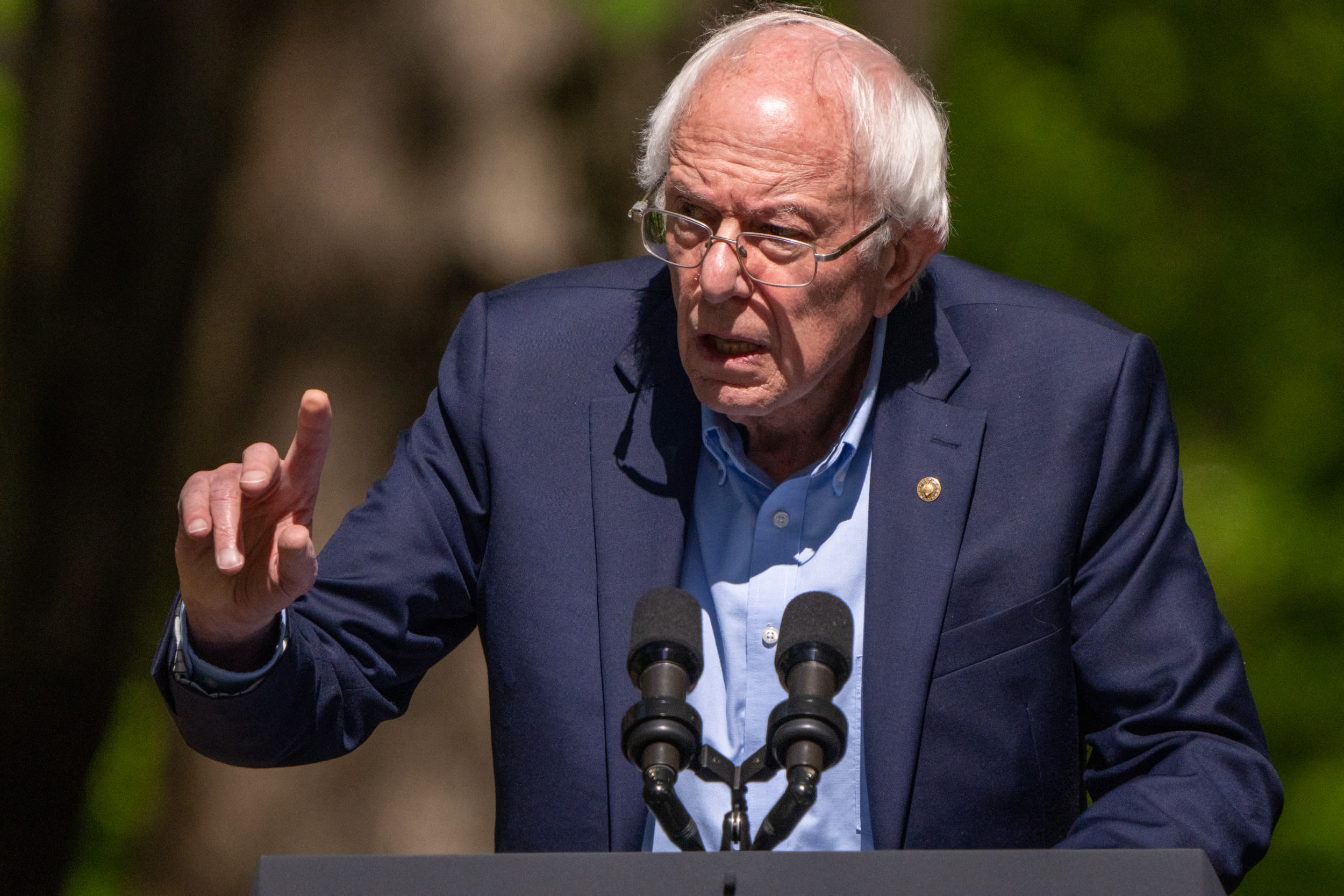 Bernie Sanders says billionaires are trying to "dismantle" public schools