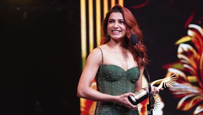 Samantha Ruth Prabhu dazzles in stunning ombre bodycon dress at IIFA Utsavam 2024