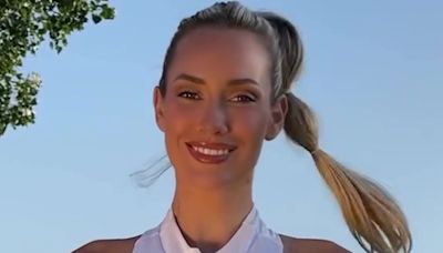 Paige Spiranac risks wardrobe malfunction with 'greatest golf swing video ever'