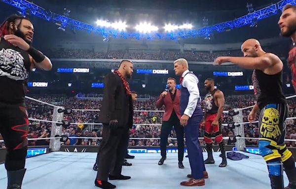 WWE SmackDown results, recap, grades: Cody Rhodes vs. Solo Sikoa steel cage match booked for next week