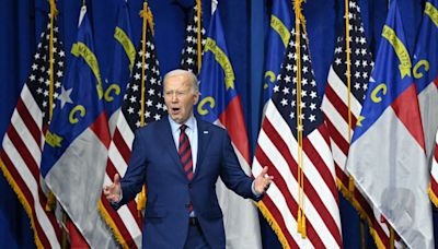 Biden visits key city in swing state as Trump rails against him at courthouse