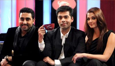 When Karan Johar asked Abhishek Bachchan if he felt torn between Jaya Bachchan & Aishwarya Rai and the actress said 'The only time the wife will be called…'