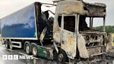 A164 closed at Skidby after lorry blaze damages road