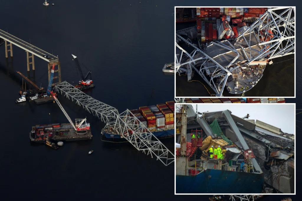 Explosives will be used to free Dali cargo ship from Baltimore Key Bridge wreckage: report